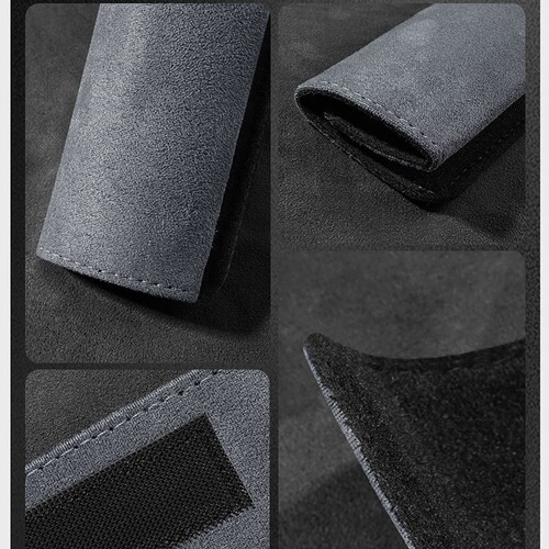 Car Safety Belt Shoulder Pads, Extended Suede-Style Universal Four-Season Seatbelt Protectors for Shoulder Protection & Interior Decorations