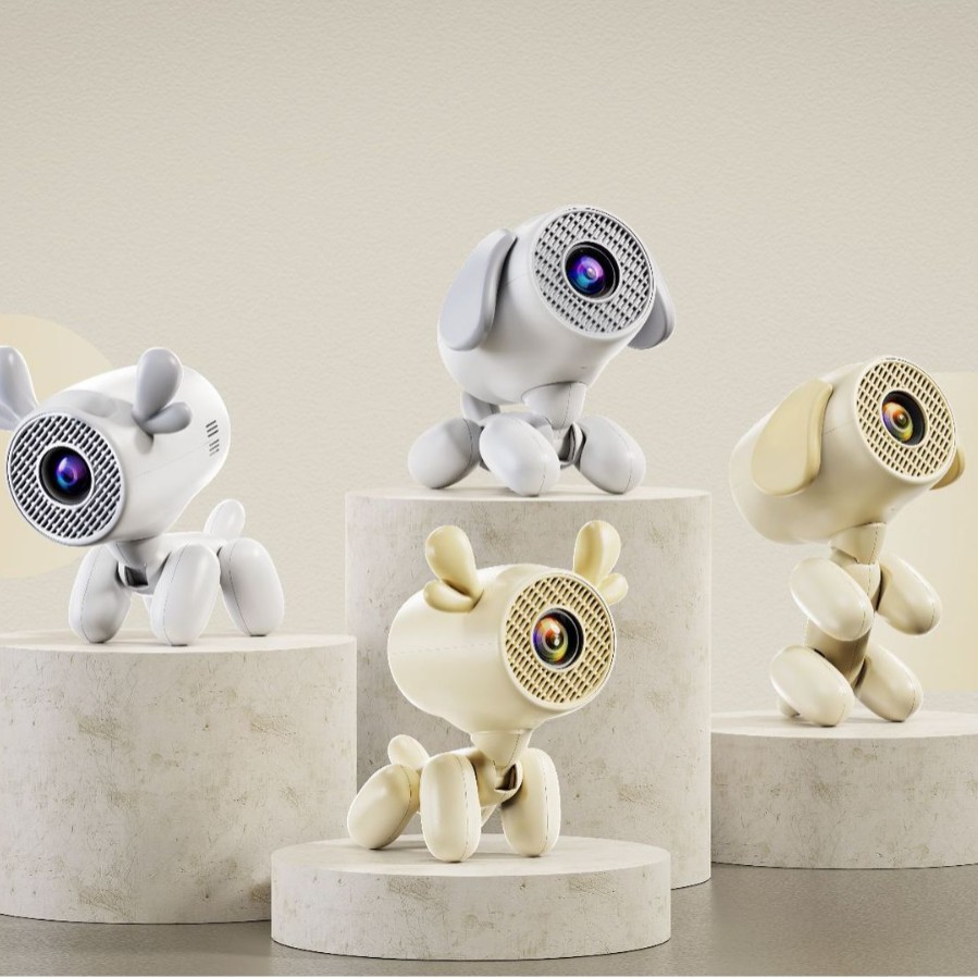 D02-950S Cross-Border New Product Puppy Deer Shape Mini Android Ultra Short Throw Projector