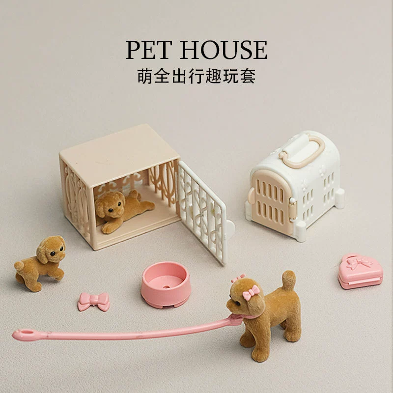 Miniature Dollhouse Furniture Set, Multicolor Plastic, Multi-Scene Kit (Tables, Beds, Kitchen)