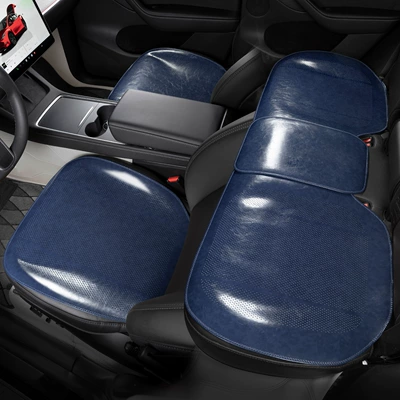Seat Cushions RX350h/NX260/CT/RZ, Seat cushion, seat cover - type-a-oil-wax-leather-vintage-blue-three-piece-set