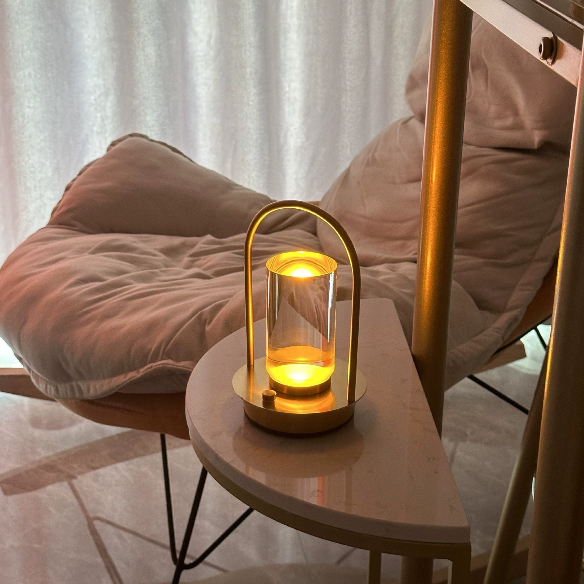 Retro handheld LED lights, touch night light for bedroom for bed, lantern