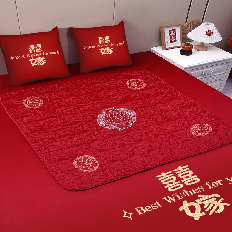 Mujeres de boda almohadilla de boda almohadilla de boda almohadilla de boda almohadilla de bordado de 100 fu para aumentar el cojín de la habitación de la boda edredón