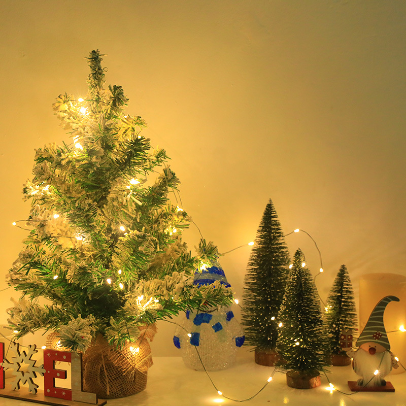 Ambiente romántico árbol de Navidad decoración de luces festivales de bodas sala de diseño de luces fabricantes de lámparas de cobre al por mayor cadena de luces de color