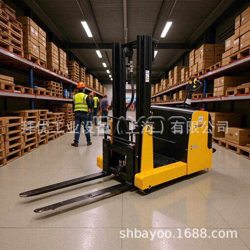 BAYOO/拜优 全电动堆高车载重1200kg,升高2.5米,无支腿设计