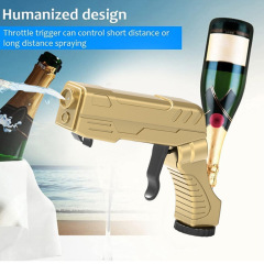 クロスボーダー合金版シャンパンガンビールブラストインジェクター発射パーティーバー小道具beer gun栓抜き