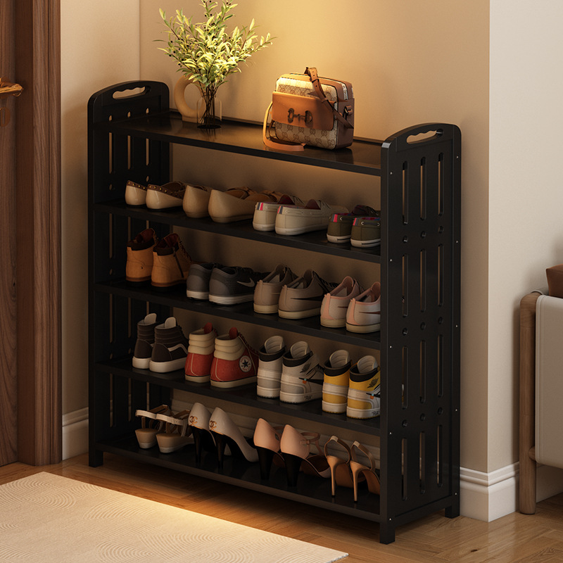 puerta de entrada doméstica multicapa puerta de entrada Nan bambú estante de almacenamiento de artículos de alquiler dormitorio simple gabinete de zapatos