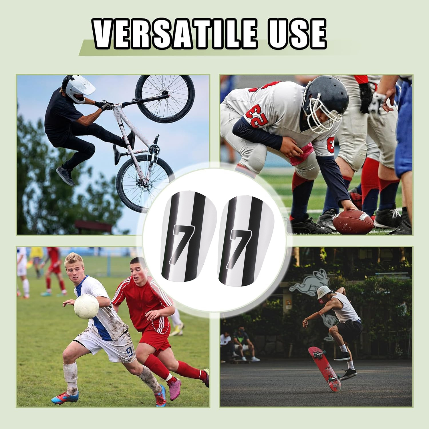 Football Shin Guards Leg Guards Shin Guard Training Solid Knee Pads Anti Collision Insert Shin Guards_voghion.com