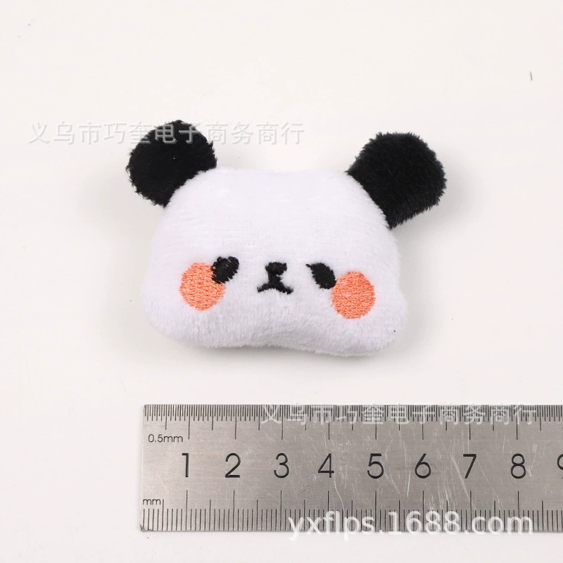 Cute plush toy with accessories, cartoon minifigure, panda