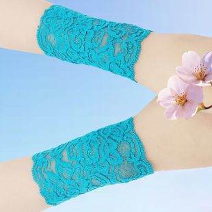 Lace Wristband Summer Women's Elastic Breathable Short Ice Silk Sleeves to Cover Scars and Tattoos Wrist Sleeves Shichang Shock