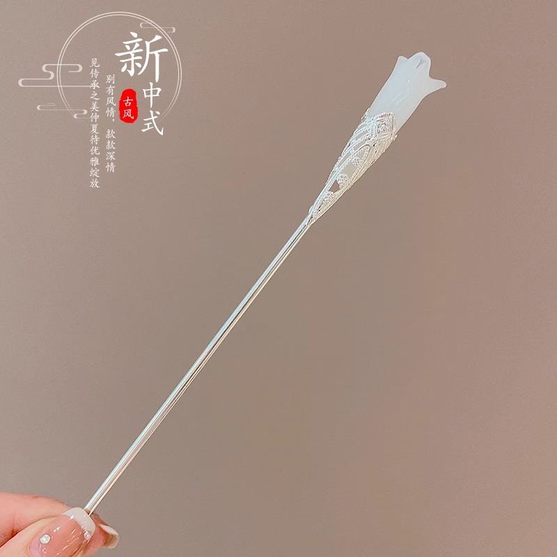 Estilo antiguo borla Flor horquilla de las mujeres nuevo estilo chino de alta calidad accesorios para el cabello Hanfu tocado horquilla paso sacudida updo horquilla para el cabello