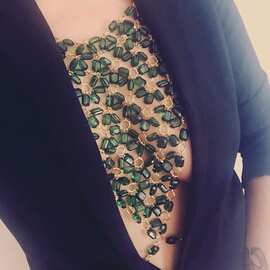 欧美风新款OL通勤时尚胸部装饰品 派对性感内搭小背心body chains