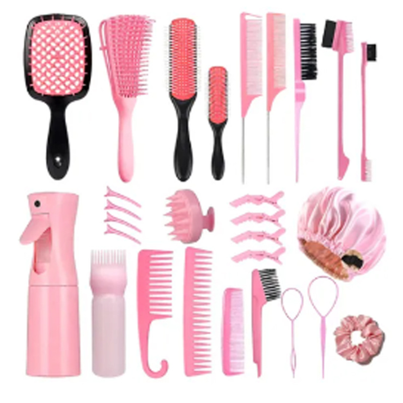 Brazo de cabello, tocado, arco, tocado, cepillo de lavado de cabello, botella de pulverización continua, peinado de cabello de cola, peinado de cabello hueco