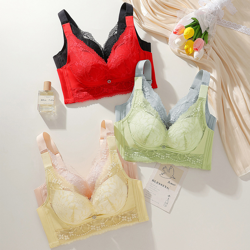 Palm Cup Bra Guangdong Shantou Intimates Bra Small Breast Push-Up Non-Empty Cup Bra Women's Anti-Sagging Women's Intimates