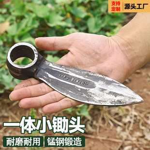 Small tip hoe cordyceps hoe outdoor digging wild vegetables manganese steel small hoe vegetable flower household gardening small flower hoe factory