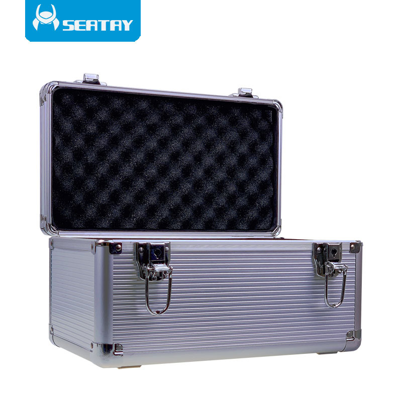 Caja de protección de disco duro caja de almacenamiento caja de seguridad caja de almacenamiento de 14 piezas cerradura de seguridad clasificación de almacenamiento multiusos caja de protección de almacenamiento