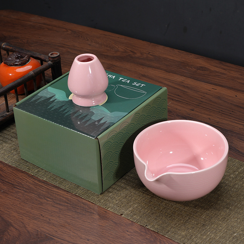 Japanese-style matcha bowl matcha tea song dynasty tea ordering tool ceramic tea stand mixer bamboo matcha brush tea suit