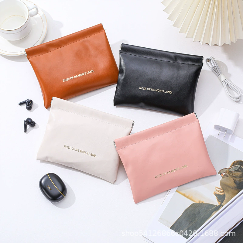 Хлопковый(?) polyurethane storage bag organizer for headphones & cosmetics