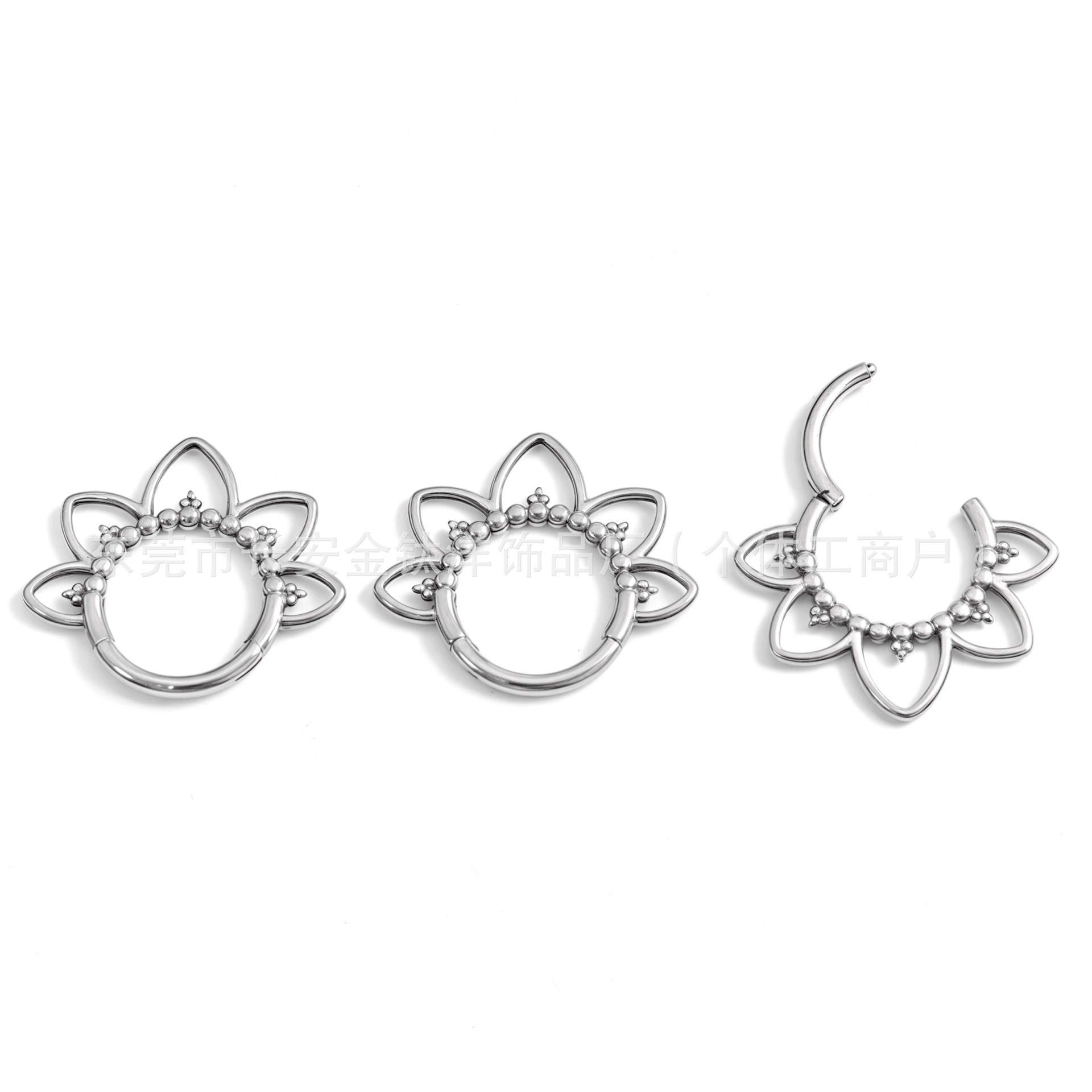Labret piercing jewelry detail image
