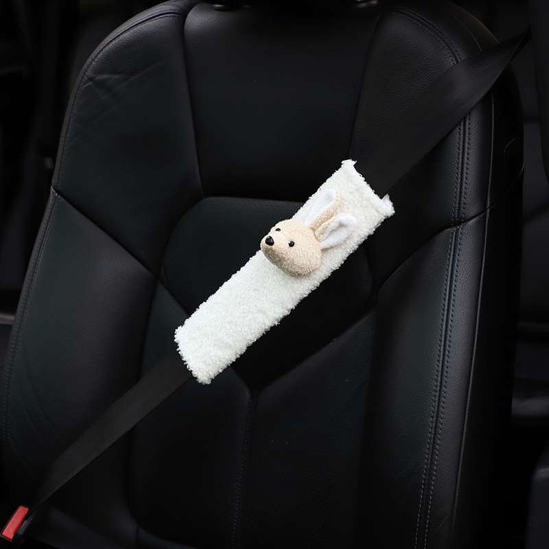 自動車シートベルトの肩掛けカバーアニメ子羊のベルベット車用シートベルト保護カバーかわいい自動車内装用品|undefined