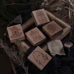 "Stamps of a Wonderful Day: Window Flowers Series, Vintage Baroque Window Handmade Diary DIY Printing - Choose 8 Styles"