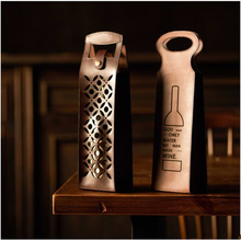 厂家批发定 制年会葡萄酒皮革红酒袋礼品袋 广告酒类可折叠手提袋