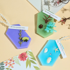 香薰蠟片衣櫥臥室衣櫃衛生間乾花掛件酒店擺件菱形香氛薰香芳香