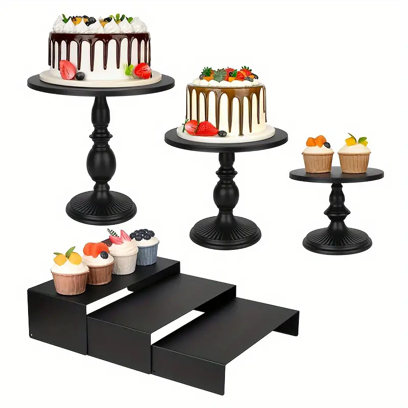 Transfronterizos Amazon temu postre estante de exhibición bandeja de pastel estante de pastel diseño de cumpleaños