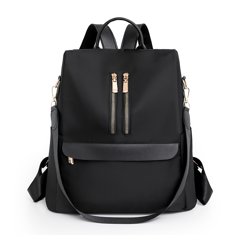 Comercio exterior al por mayor 2023 nueva mochila antirrobo de nailon para mujer casual tendencia de moda mochila de doble uso de gran capacidad