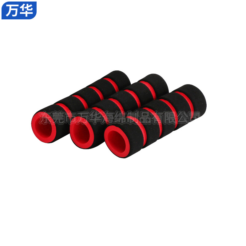 厂家直销运动器材自行车EVA泡绵手把套 彩色磨面光面空心海绵管