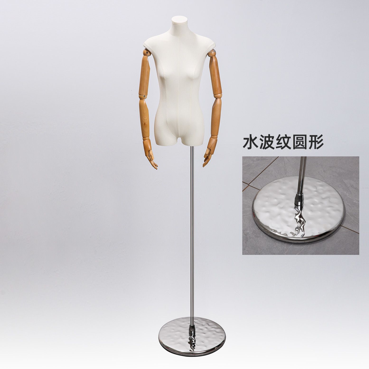 Tienda de ropa de estilo coreano cuerpo plano de alto nivel de mujer mitad de ventana de ropa de mujer muñeca plataforma de exhibición de cuerpo grueso nuevo pecho pequeño