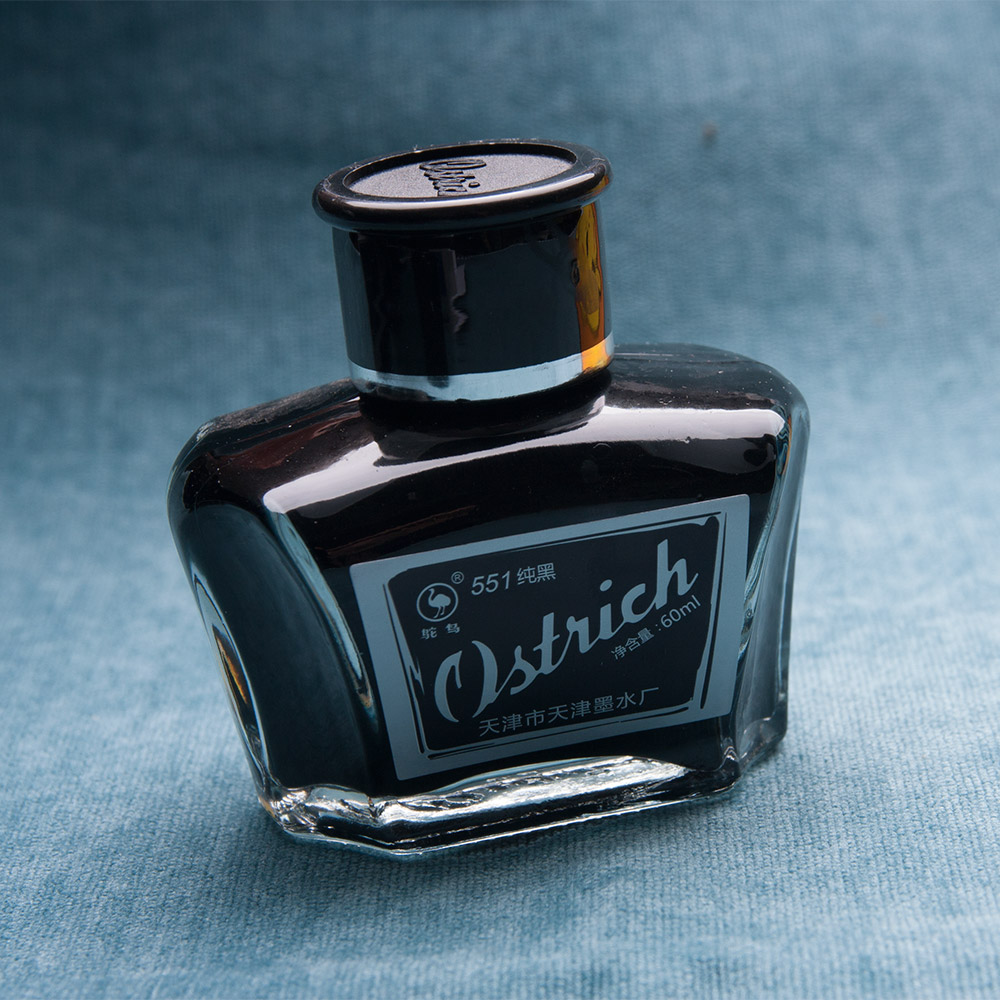 Fountain Pen Dye Ink Ostrich Black 551 Pure Blue 552 Blue Black 553 Non-Carbon Hero 204