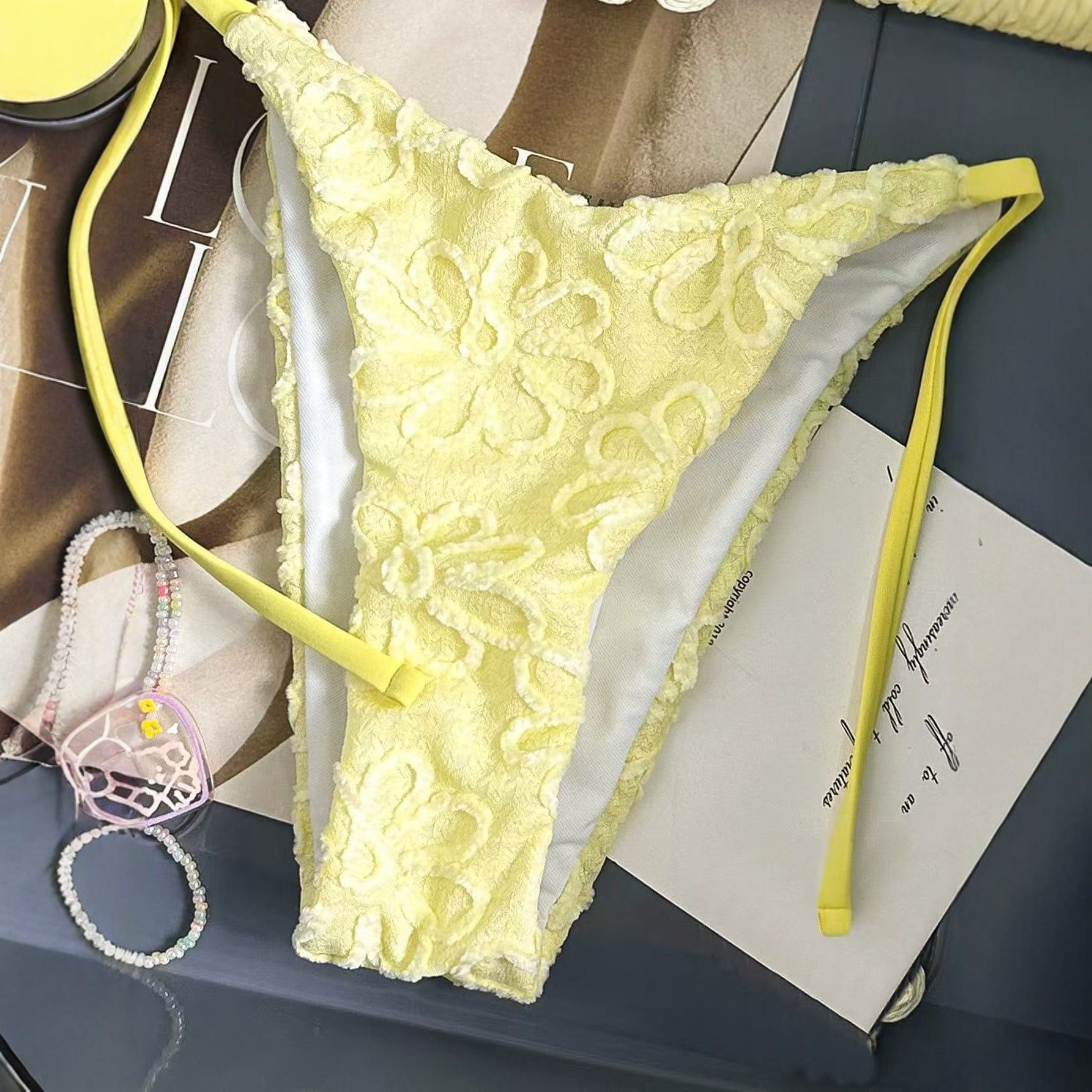 3D Floral Print Bikini Set Two-Piece Swimsuit For Women Sexy Beachwear Comfortable Fit_ecoleips.com