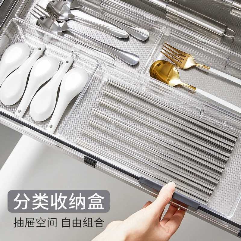 Drawer organizer box set — modular kitchen divider boxes, multiple sizes 9.6–29.8 cm