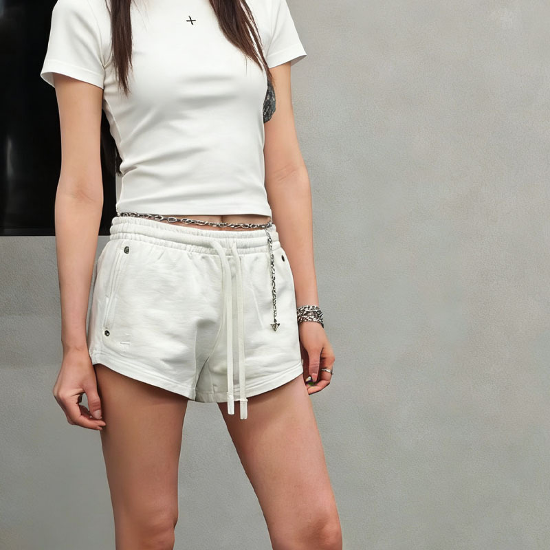 Smfkk Meditation Sports Shorts Cotton Lace-Up Elastic Waist Ultra-Short Shorts Hot Girl Summer Smfkk Meditation Sports Shorts Cotton Lace-Up Elastic Waist Ultra-Short Shorts Hot Girl Summer