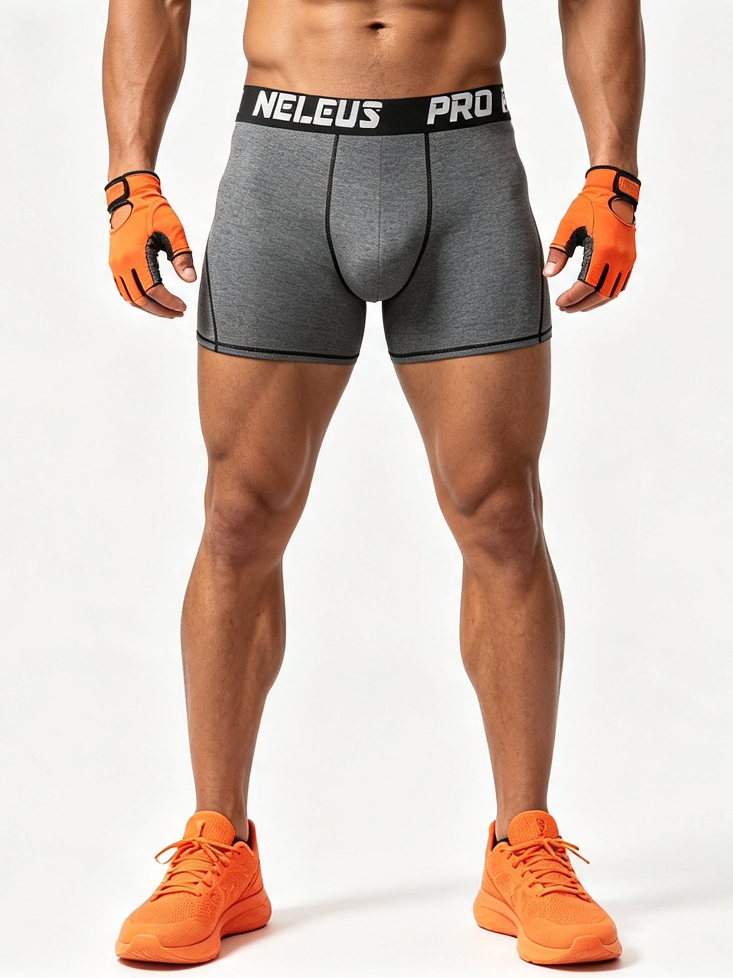 Shorts de Compresión Deportivos para Hombre de Poliéster Secado Rápido Transpirable y Alta Elasticidad para Baloncesto y Correr