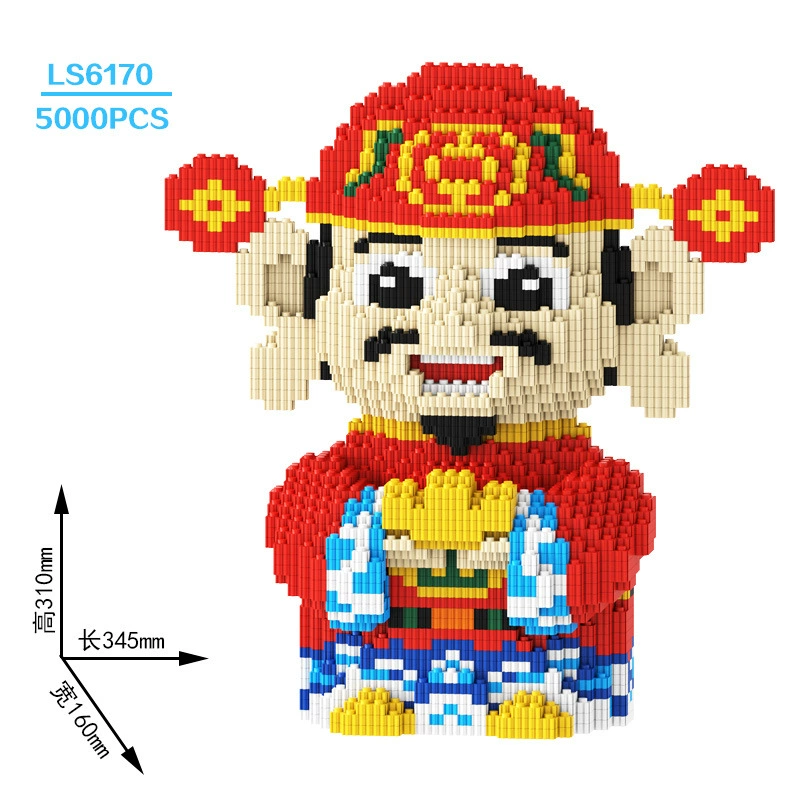 Constructor set Lego DIY small-brick fox toy, multi-size models 17–100 cm, birthday gift