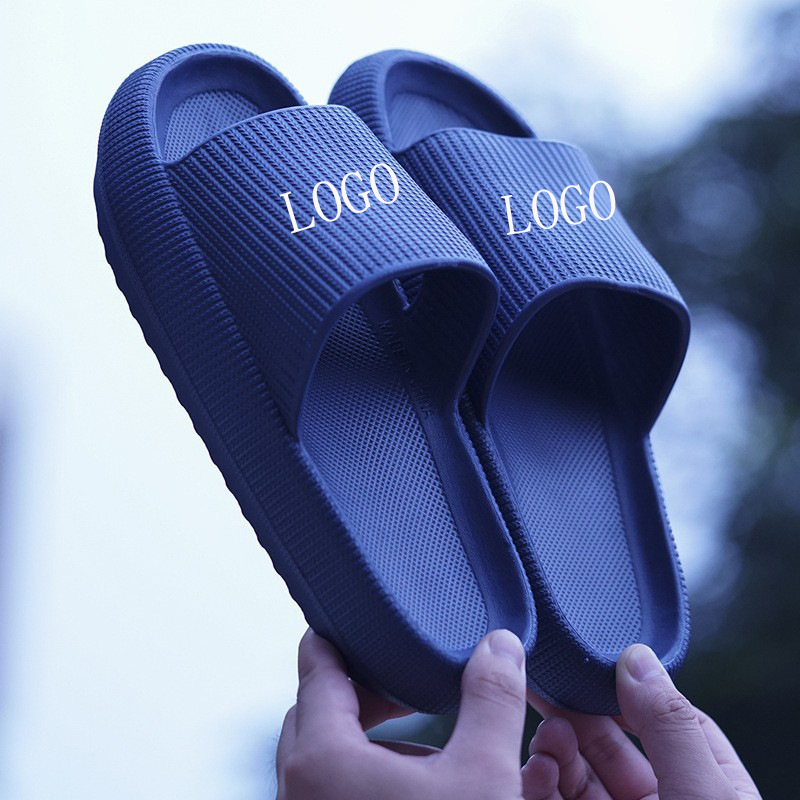 New Style Thick Slippers Women's Summer Indoor and Outdoor Household Bathroom Bathing Sandals and Slippers for Couple Men's High-height Shoes