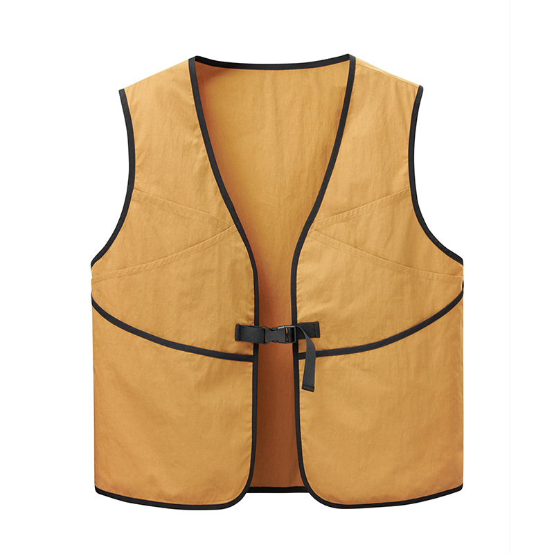 A prueba de contaminación, impermeable, ligero y delgado al aire libre, ropa de trabajo fotográfica de pesca de caballo, hombro de abrazadera de caballo, hombre, chaleco de herramientas de bolsillo, moda de marea