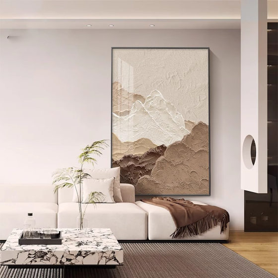 The living room decorative painting abstract texture sofa background wall floor painting back with backer porch hanging painting