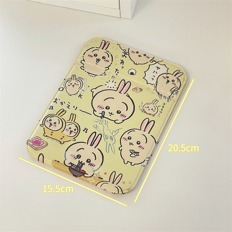 Nuevos espejos de maquillaje de dibujos animados de jiikawa grandes espejos de maquillaje portátiles plegables para dormitorios de estudiantes espejos de escritorio