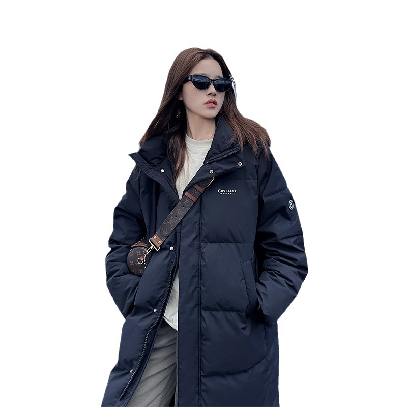 Comercio exterior Europa y los Estados Unidos ropa de pan ropa de algodón plumón abrigo de invierno mujer ropa de algodón grueso coreano mediano largo 2023 nueva moda image 6