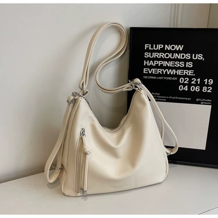 One-Shoulder Winter Bag, Korean Style, Retro Capacious Design, One Size