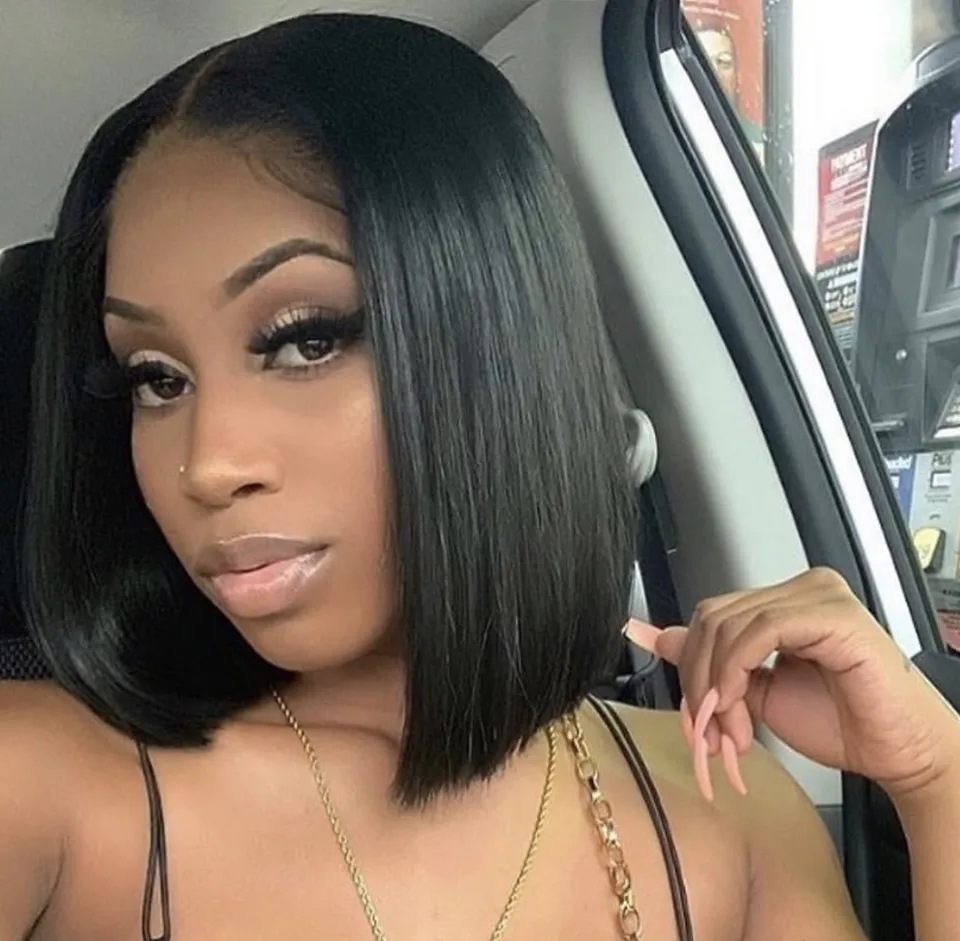 Bone Straight Human Hair 12 inch Short B...