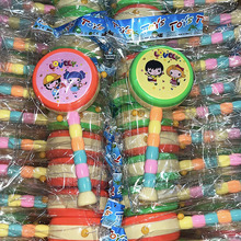 儿童玩具拨浪鼓塑料手摇鼓袋装摇乐鼓摇铃拨浪鼓外贸2元玩具批发