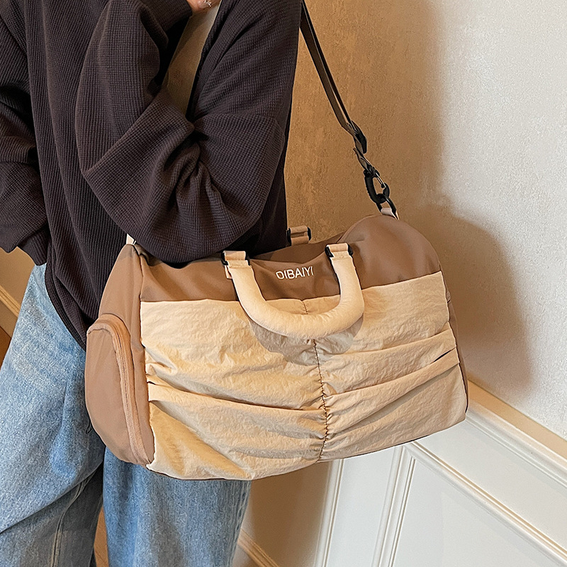 Bolsa de viaje de moda transfronteriza mujer multifuncional bolsa deportiva ligera al aire libre bolsa de ejercicios ocio simple bolsa de mano de gran capacidad
