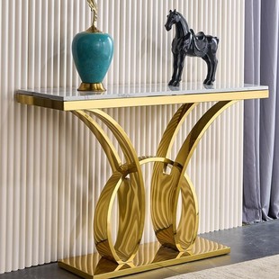 Porch Desk Entry Light Luxury Corridor Porch Cabinet Wall-leaning Several Rock Slats Several Shore Table Desk Porch Table End View Desk