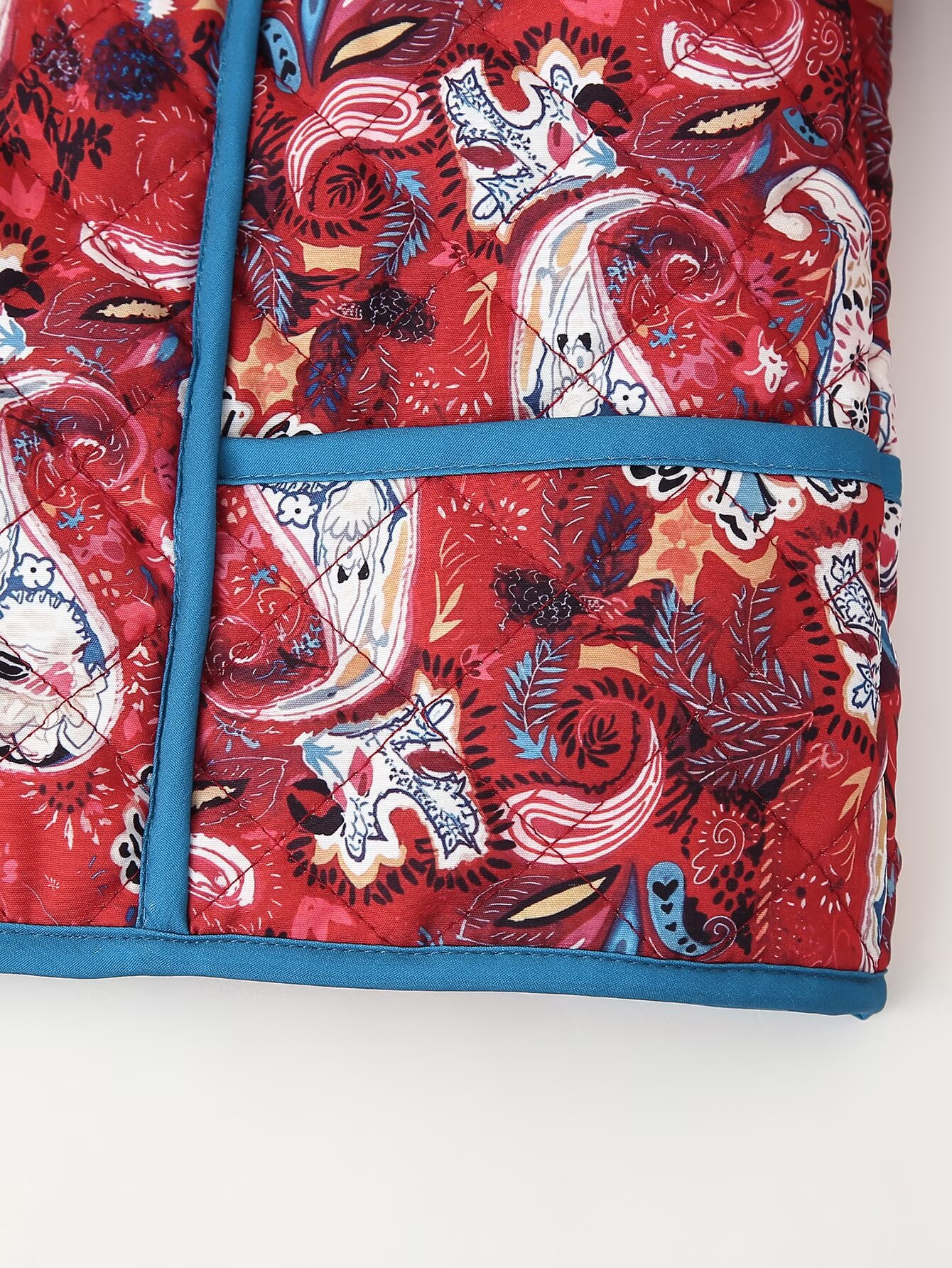 Women's clothing 2024 autumn/winter new street fashion short printed cotton jacket_voghion.com