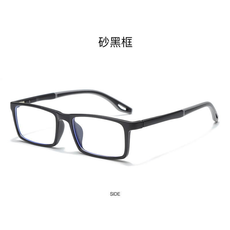 Marco de gafas deportivas colección TR90 anti-deslizante para hombres y mujeres, gafas de luz plana, gafas juveniles anti-luz azul