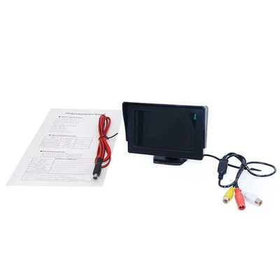 4.3-inch folding monitor car LCD HD screen display two-way video input reversing priority (Car display) - 43inch-x-desktop-monitor