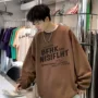 大码圆领学生宽松卫衣